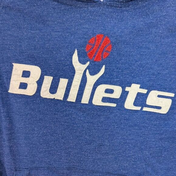 Mitchell & Ness NBA Youth (8-20) Washington Bullets Lightweight Hoodie - Picture 2 of 5